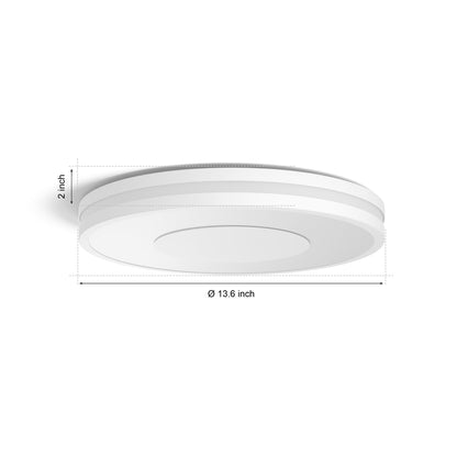 Philips Hue Being ceiling light, white ambiance smart LED, warm-to-cool adjustable, Alexa/Google/HomeKit