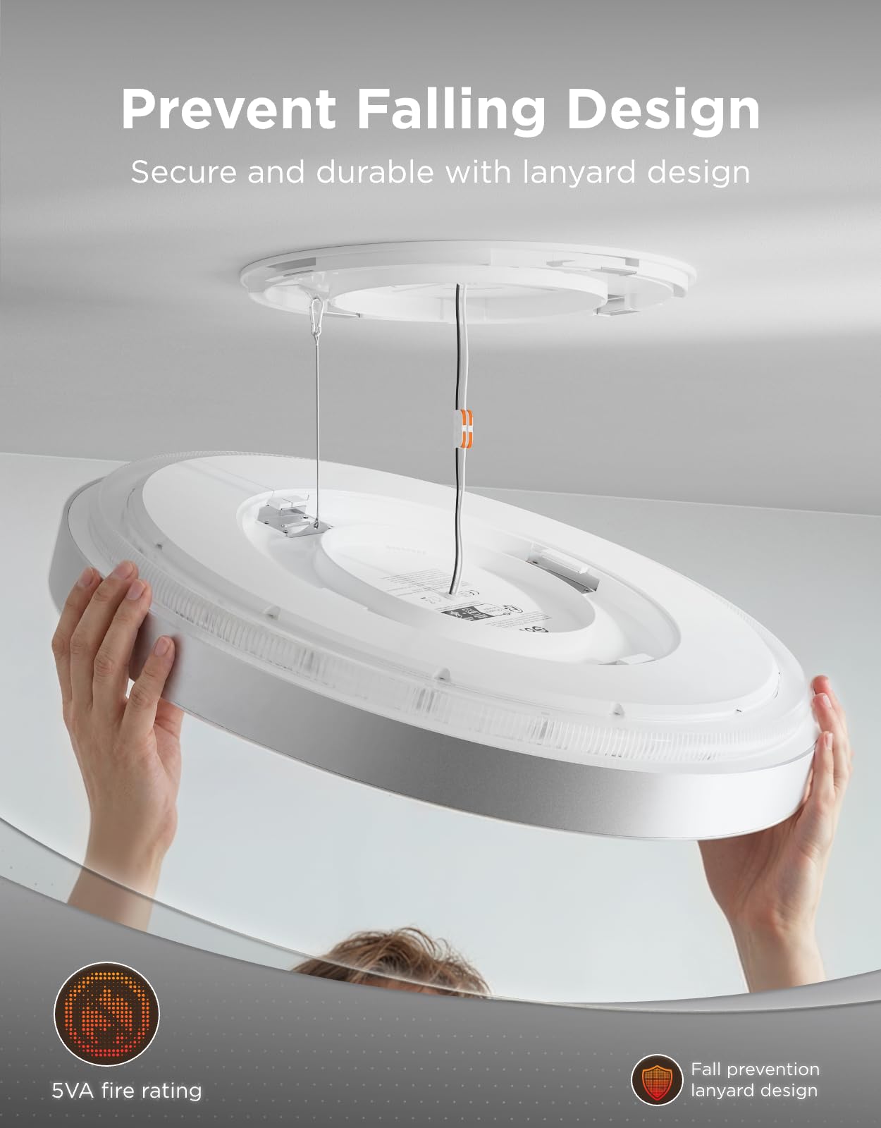 Govee Ceiling Light Ultra 21", 5000LM smart flush mount, RGBIC + Matter support