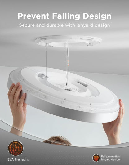 Govee Ceiling Light Ultra 21", 5000LM smart flush mount, RGBIC + Matter support