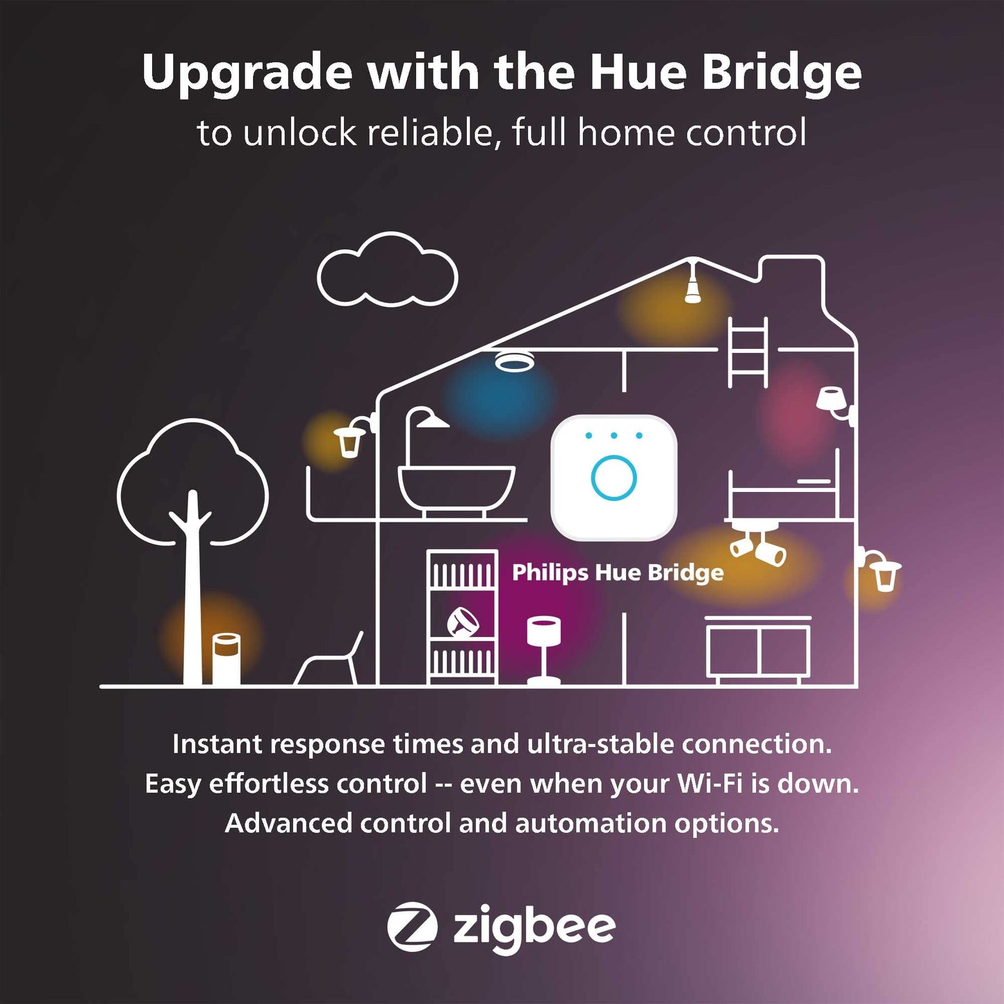 Philips Hue Enrave Large Black Ceiling lamp