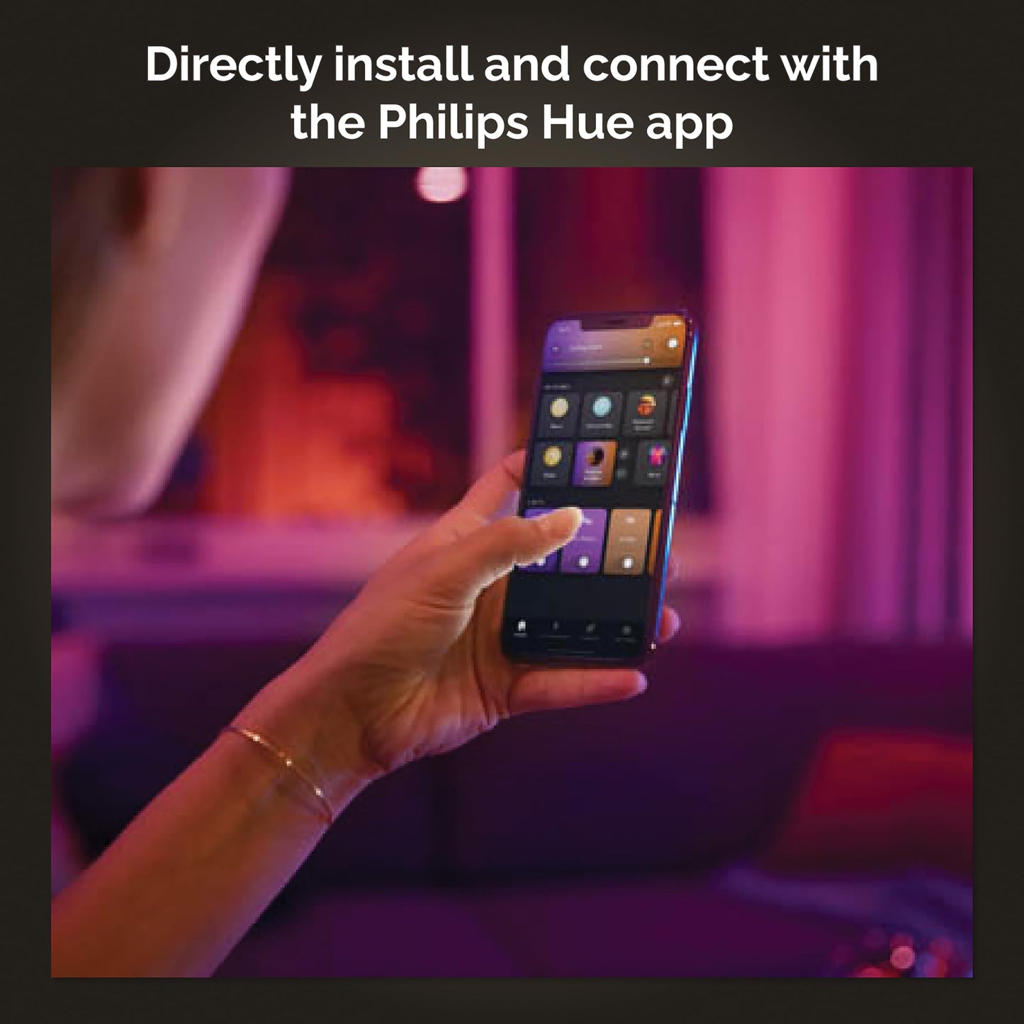 Philips Hue Centris smart ceiling light, color + adjustable spotlights, app + voice control