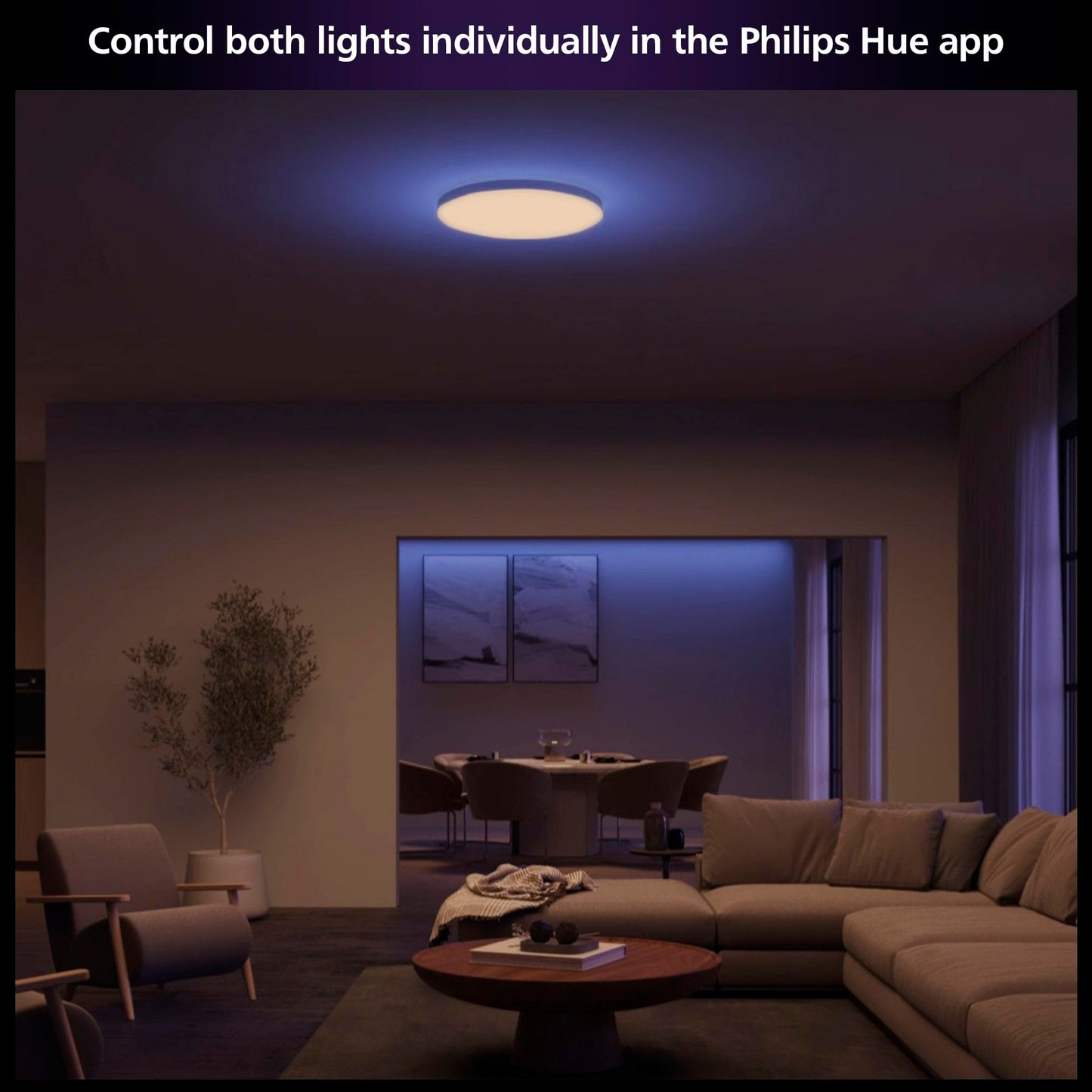 Philips Hue 4" retrofit recessed color-changing lighting 6-pack, app controlled