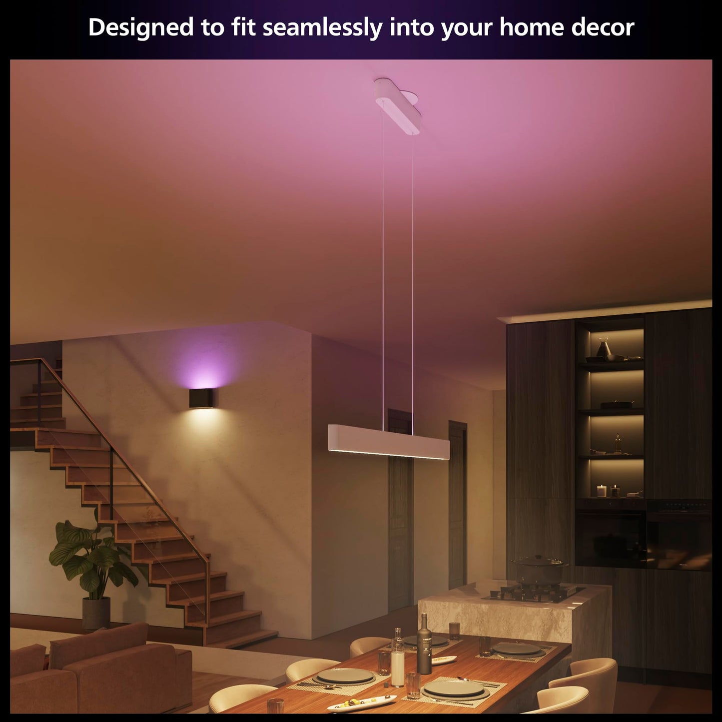 Philips Hue Datura smart ceiling panel, large round RGB + white smart light, app + voice
