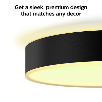 Philips Hue Enrave Large Black Ceiling lamp